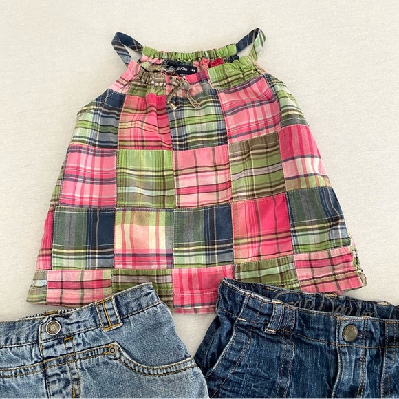 Girls Gap Tank Gap Capri and Carter Denim Skirt 18-24 months - Picture 2 of 11